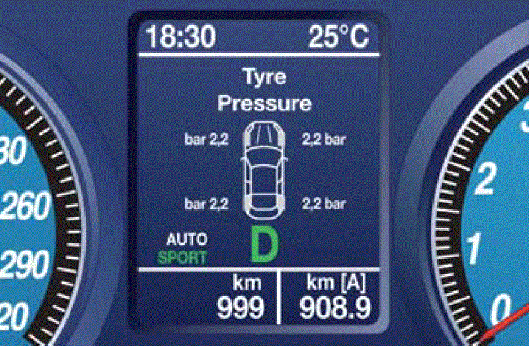 2020 Maserati Granturismo Sport High Tire Pressure Screen Page 34