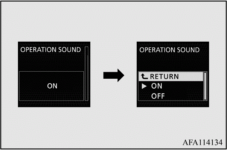 2020 Mitsubishi Eclipse Cross Display Setting Features Operation sound setting fig 33