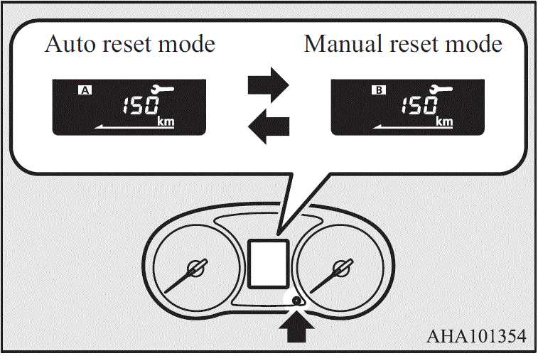 2020 Mitsubishi L200 Display Screen Setting Messages Changing the reset mode fig 12