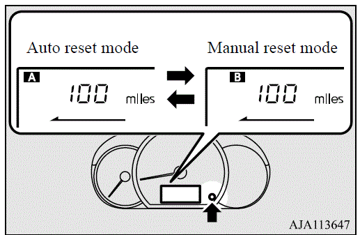 2020 Mitsubishi Mirage G4 Changing the reset mode for average 19