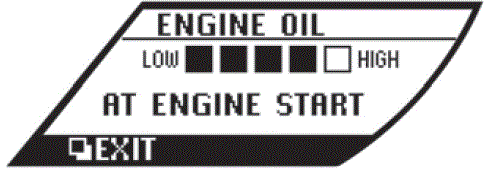 2020 Nissan GT-R ENGINE OIL LEVEL DISPLAY 02