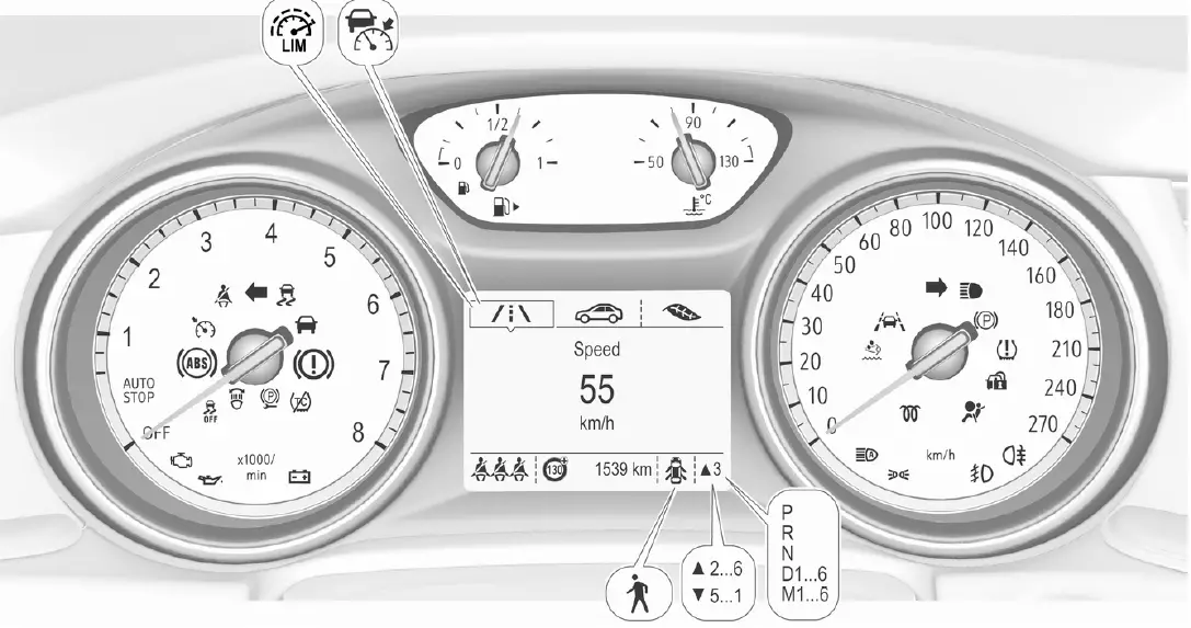 2020 Vauxhall Astra K-Instrument Cluster Guide-Dashboard Warning Lights-fig 1