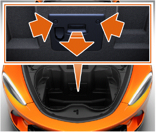 2023 McLaren GT Battery fuse box access 04