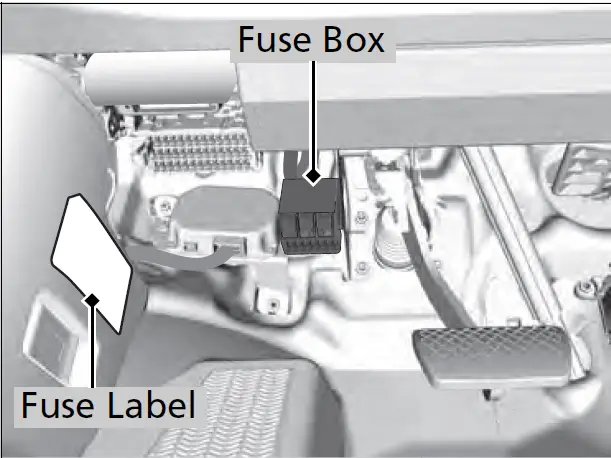 2024 ACURA RDX Fuse Replacement Fuse Diagrams Interior Fuse Box Type B fig 8