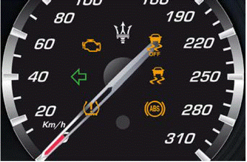 Cluster 2019 Maserati Levante Dashboard Warning Symbols Warning and Indicator Lights fig 2