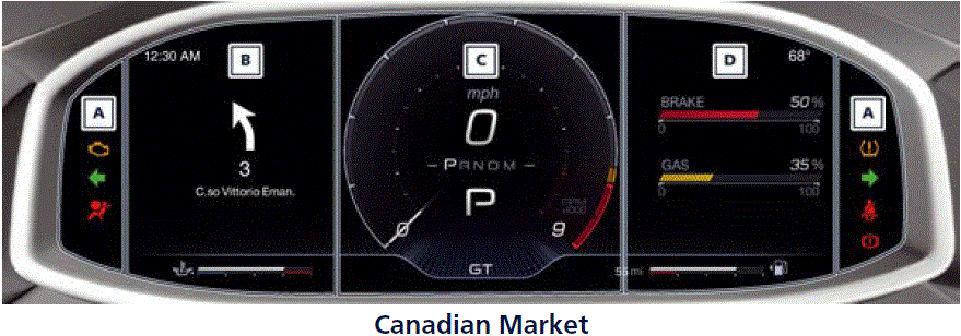 Cluster 2022 Maserati MC20 Display Screen Messages Instrument Cluster Overview fig 3