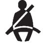Cluster Guide-2013 Cadillac CTS Dashboard Instrument-Driver Safety Belt Reminder