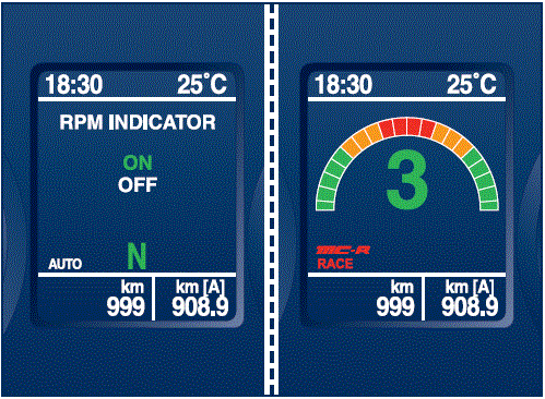 Display 2016 Maserati Grancabrio MC Dashboard Features RPM indicator screen page fig 13