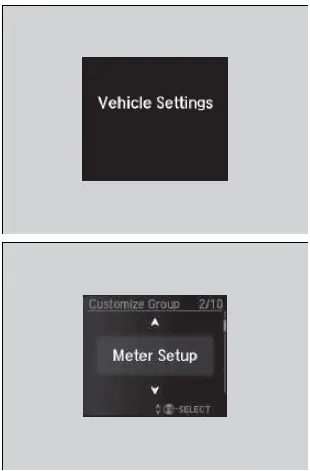 Display Screen Explained 2019 ACURA MDX Display Features List of customizable options fig 11