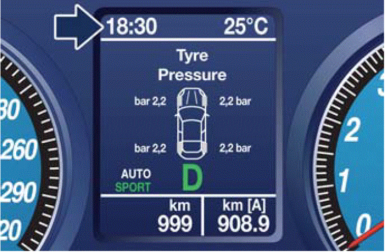 Display Setting Maserati Grancabrio Sport 2020 Screen Messages Clock fig 10