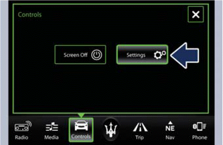 Display Setting Maserati Grancabrio Sport 2020 Screen Messages Customer Programmable fig 2