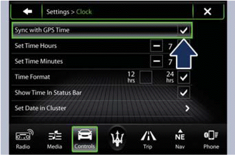Display Setting Maserati Grancabrio Sport 2020 Screen Messages Customer Programmable fig 5