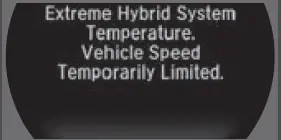Display Warning Messages 2020 ACURA NSX Display FIG 37