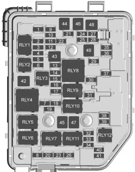 Fuse Diagram and Relay-2022 Chevrolet Spark 1500-Fuses Guide-fig 2