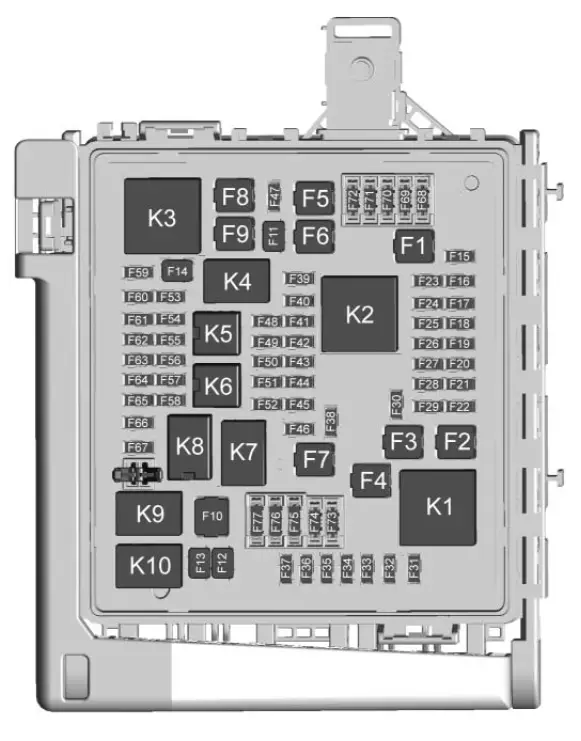 Fuse Diagrams 2018 GMC Acadia Relay and Fuses Guide - fig - (2)