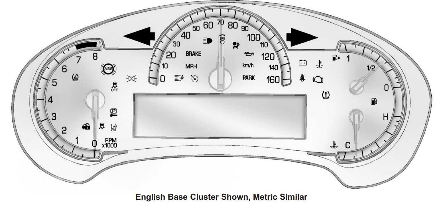 Instrument Cluster-2013 Cadillac XTS Dashboard Setting Guide-cluster