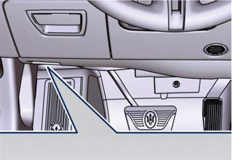 Repair Fuses 2022 Maserati Quattroporte Fuse Diagrams and Relay Fuse Box under the Dashboard fig 11