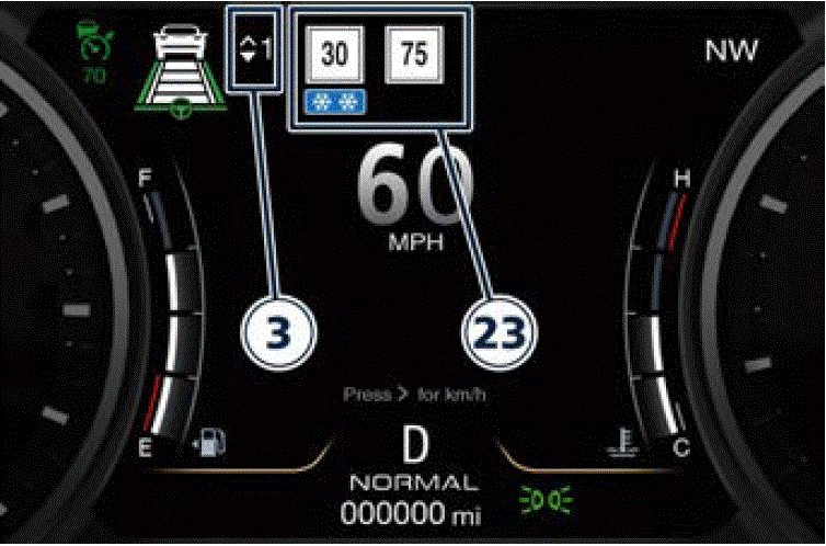Screen Messages 2022 Maserati Quattroporte Instrument Cluster Setting Controls fig 15