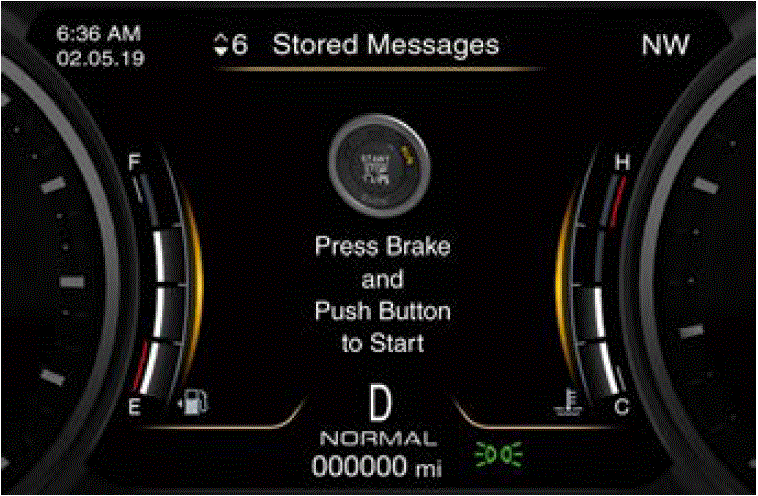 Screen Messages 2022 Maserati Quattroporte Instrument Cluster Unstored Messages with fig 7