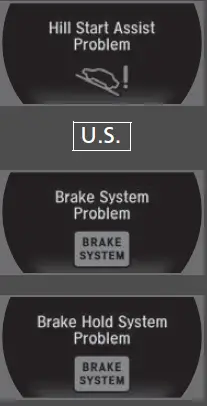 Warning Indicators 2020 ACURA NSX Dashboard Symbols Brake System fig 14