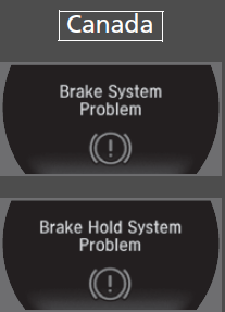 Warning Indicators 2020 ACURA NSX Dashboard Symbols Brake System fig 15