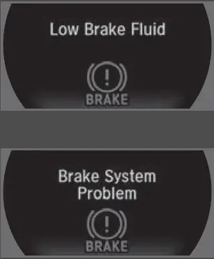 Warning Indicators 2020 ACURA NSX Dashboard Symbols Brake System fig 2