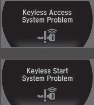 Warning Indicators 2020 ACURA NSX Dashboard Symbols Keyless Access fig 56