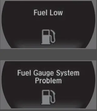 Warning Indicators 2020 ACURA NSX Dashboard Symbols Low Fuel Indicator fig 36