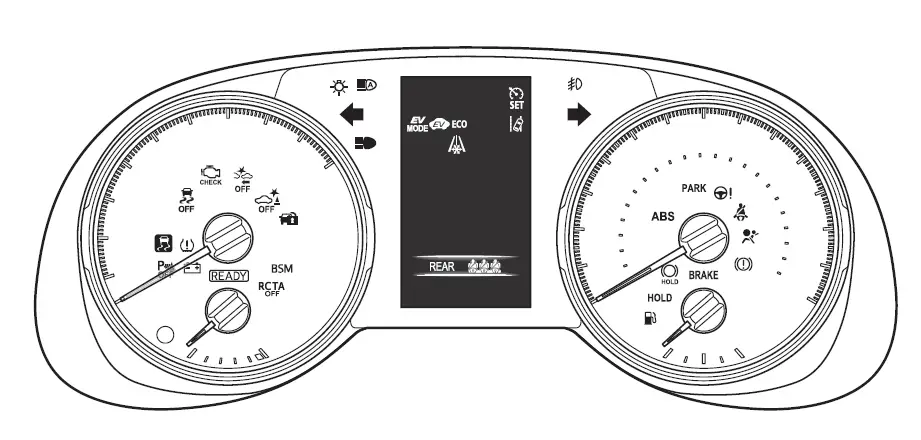Warning Indicators Guide-2022 Toyota RAV4 Prime-Instrument Cluster-fig 47
