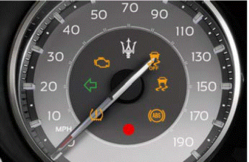 Warning Symbols Maserati Levante 2023 Dashboard Warning and Indicator Lights fig 1