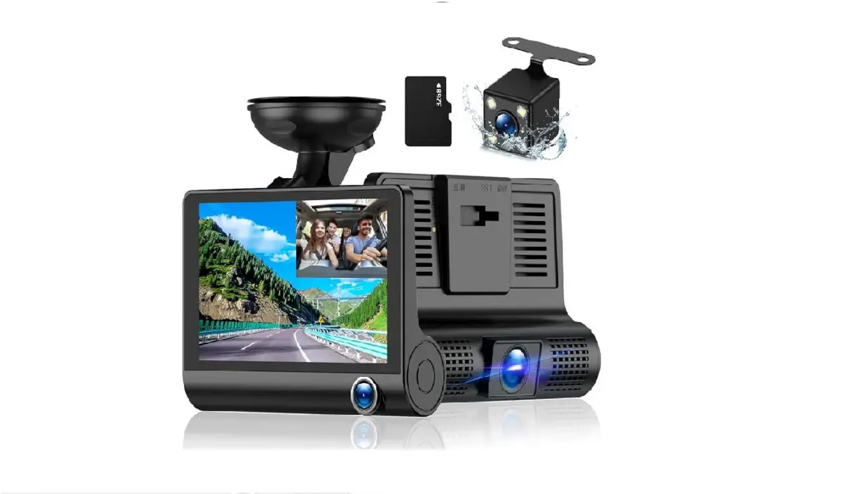CHENSIVE 3 Channel Front And Rear Dash Cam Featured
