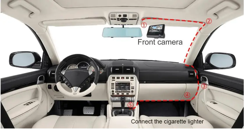 CHENSIVE-3-Channel-Front-and-Rear-Dash-Cam-User-Manual-fig-1
