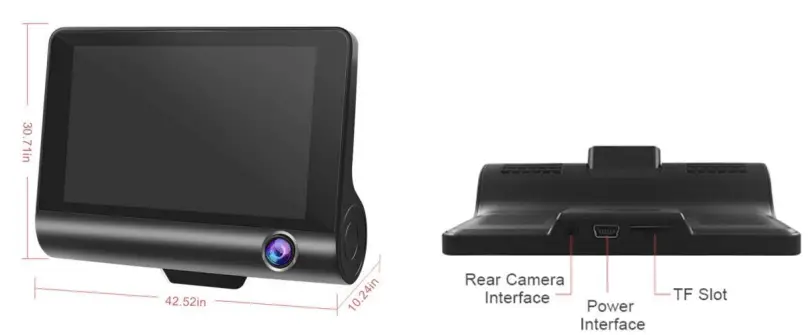 CHENSIVE-3-Channel-Front-and-Rear-Dash-Cam-User-Manual-fig-4