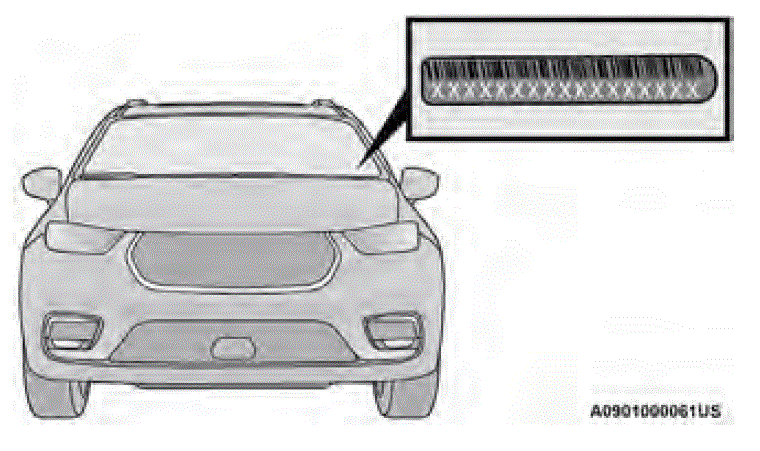 2024 Chrysler Pacifica VEHICLE IDENTIFICATION NUMBER 01