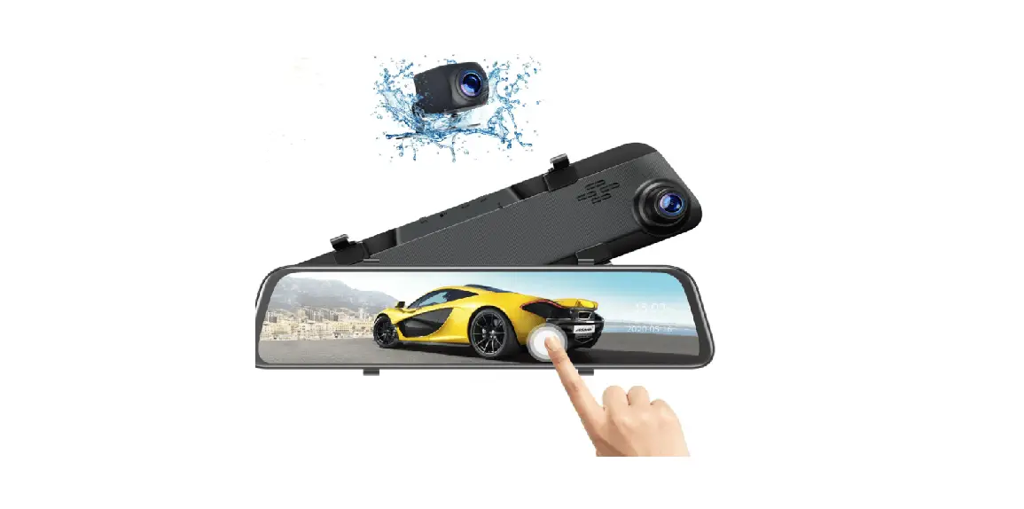 Toguard-CE70-Video-Rear-View-Mirror-Dash-Cam-featured